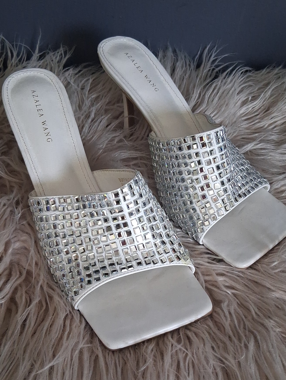 Azalea Wang Sparkly Heeled Sandals
